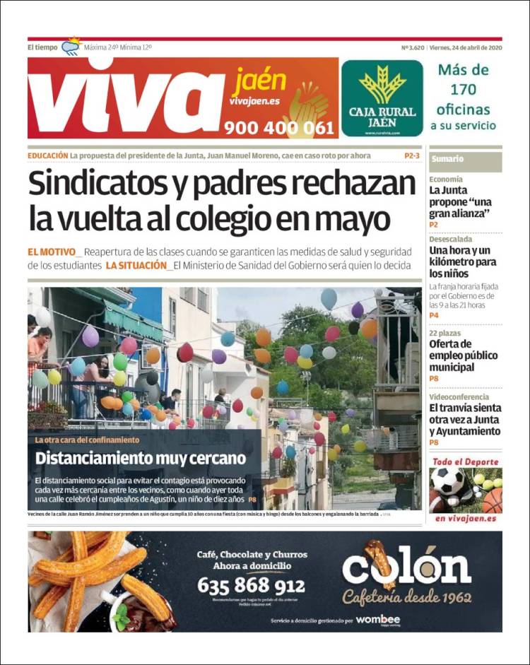 Portada de Viva Jaén (España)