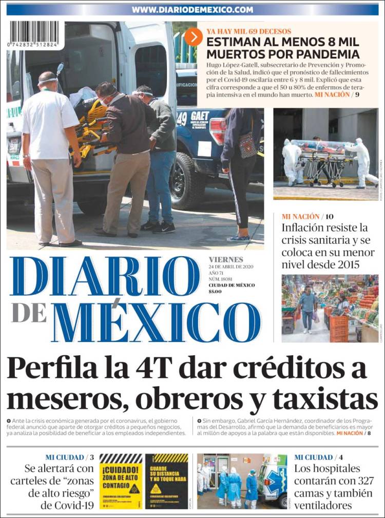 Portada de Diario de México (México)