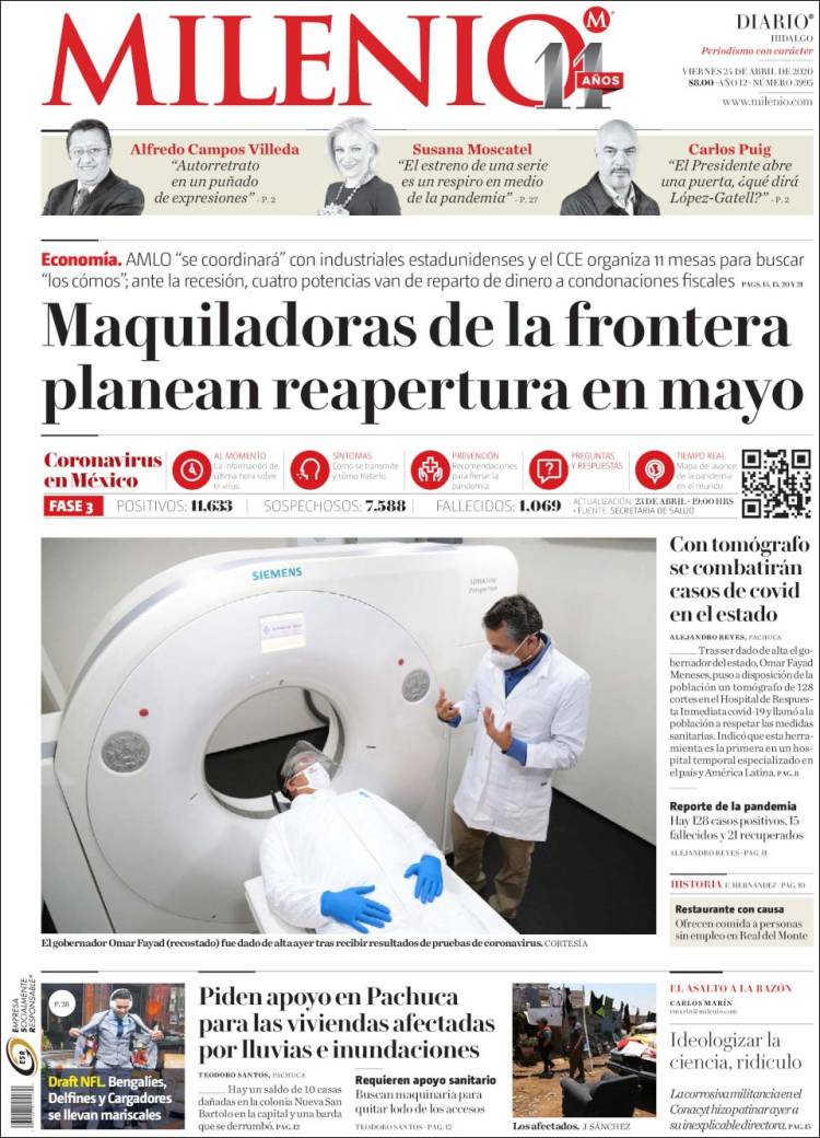 Portada de Milenio de Hidalgo (México)