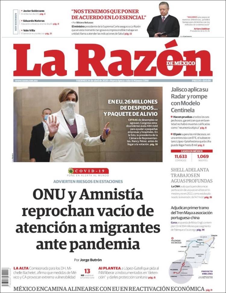 Portada de La Razón (México)