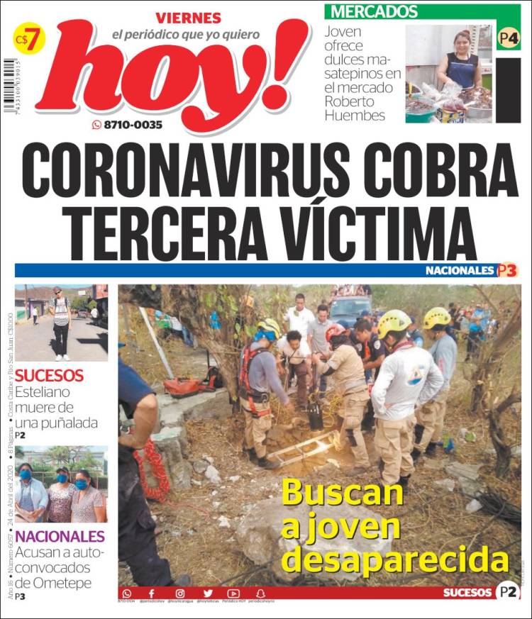 Portada de Hoy (Nicaragua)