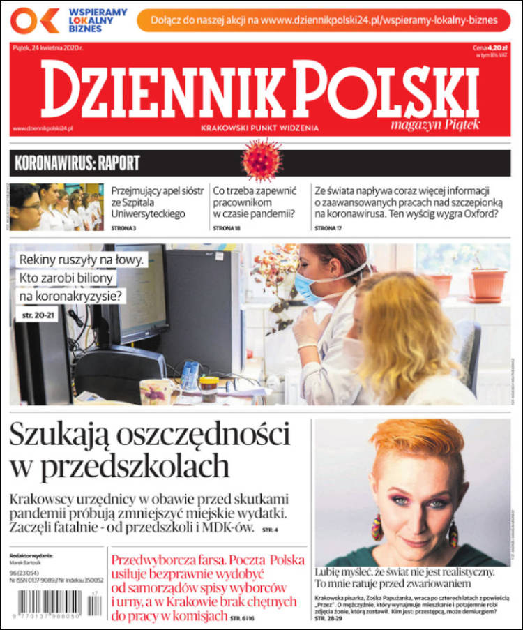 Portada de Dziennik (Polonia)