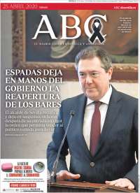 Portada de ABC - Sevilla (España)