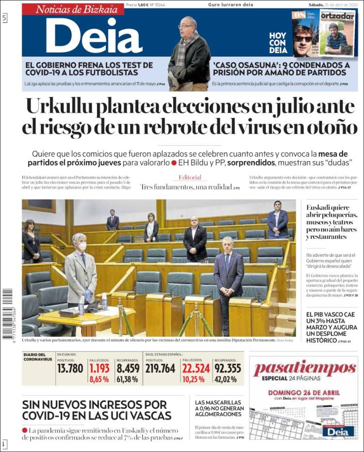 Portada de Deia (España)