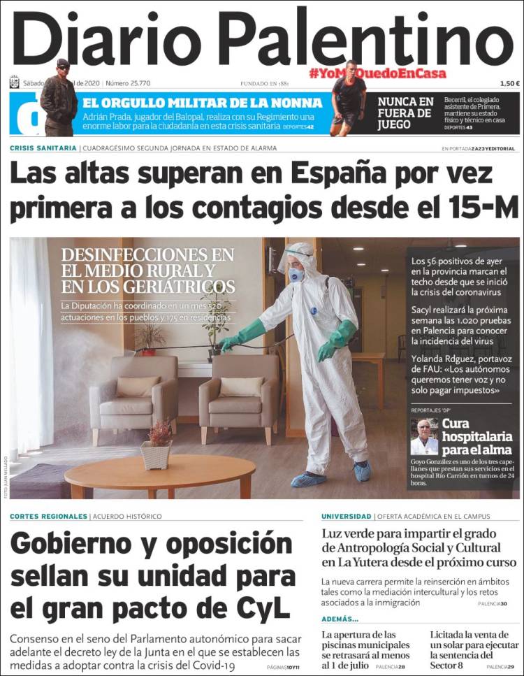 Portada de Diario Palentino (España)