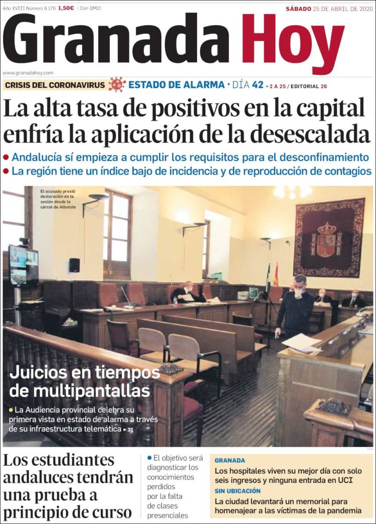 Portada de Granada Hoy (España)