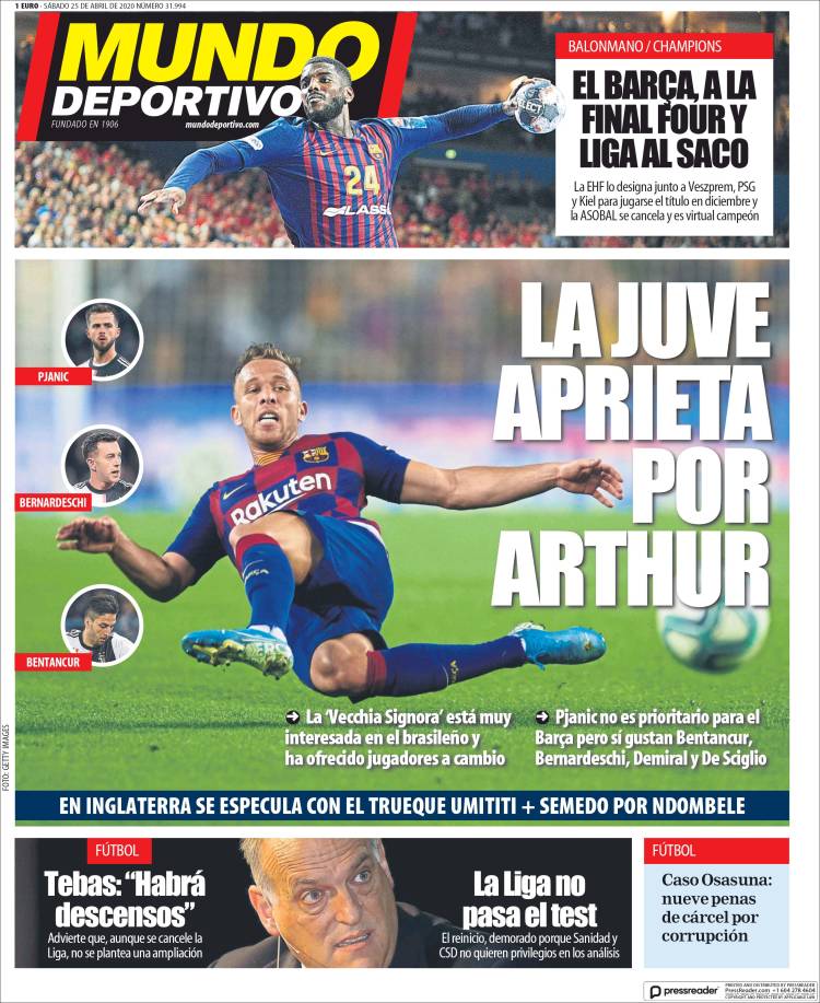 Portada de El Mundo Deportivo (España)