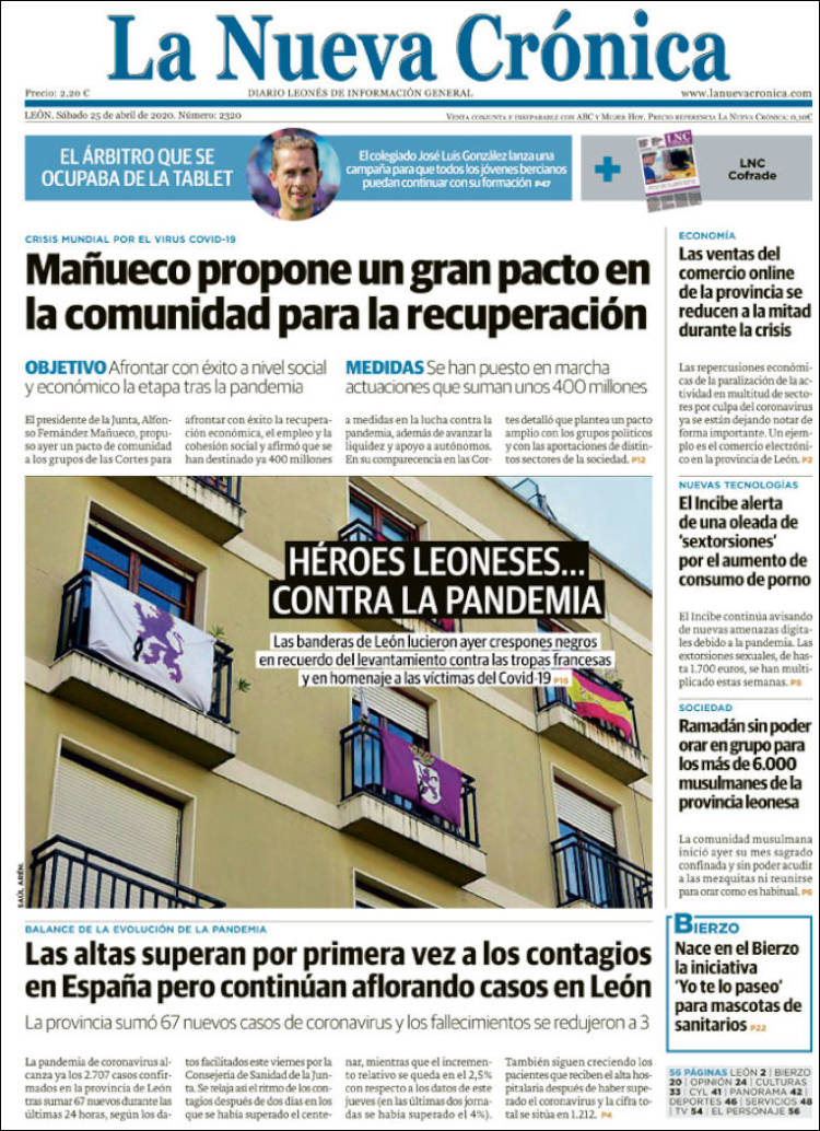 Portada de La Nueva Crónica (España)