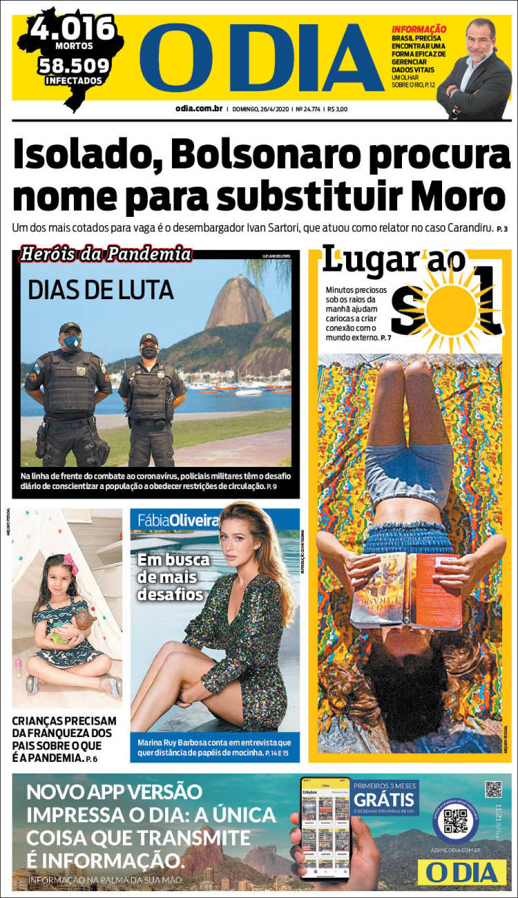 Portada de O Dia (Brasil)