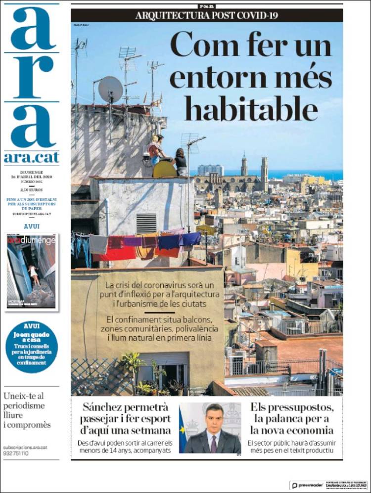 Portada de Ara (Spain)