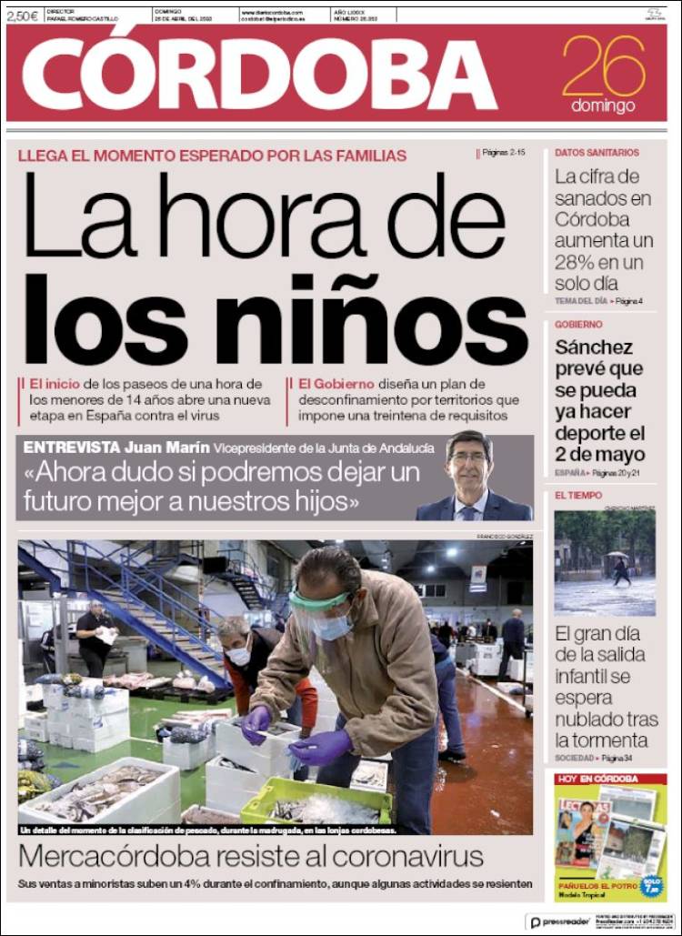 Portada de Diario de Córdoba (Spain)