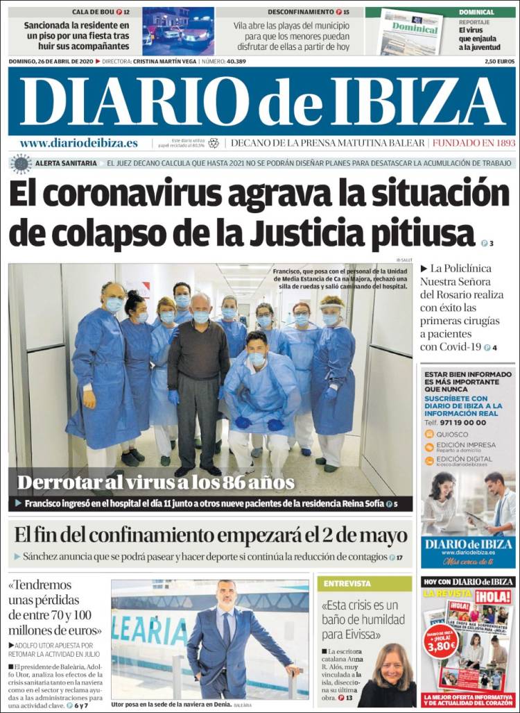 Portada de Diario de Ibiza (España)