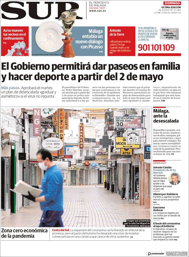 Portada de Diario el Sur (Spain)