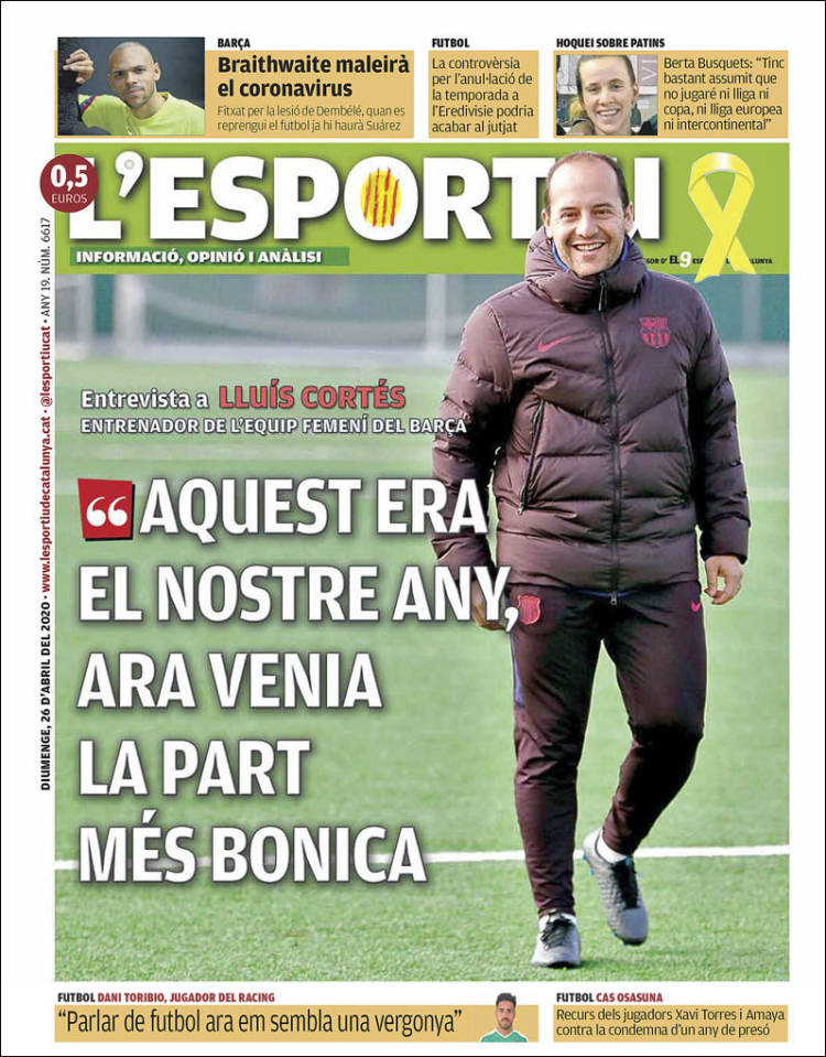 Portada de L'Esportiu (Spain)