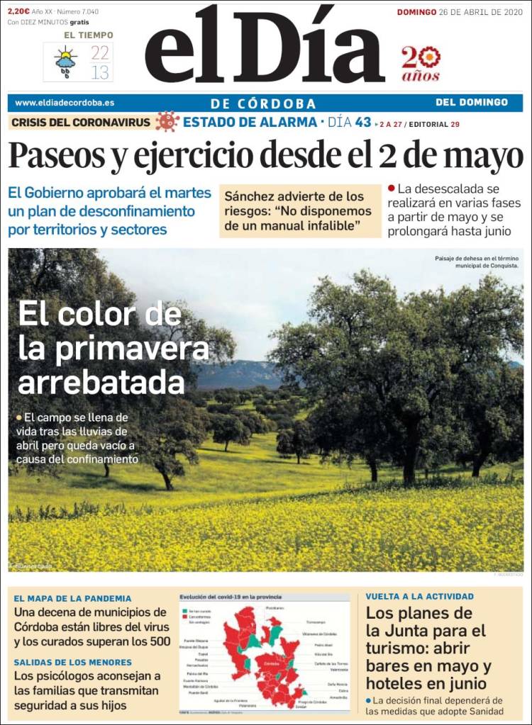 Portada de El Día de Córdoba (Spain)