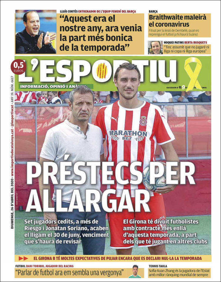 Portada de L'Esportiu : Girona (España)