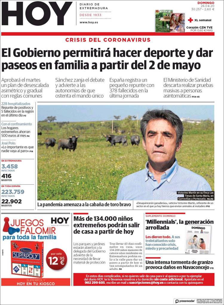 Portada de Hoy - Badajoz (España)