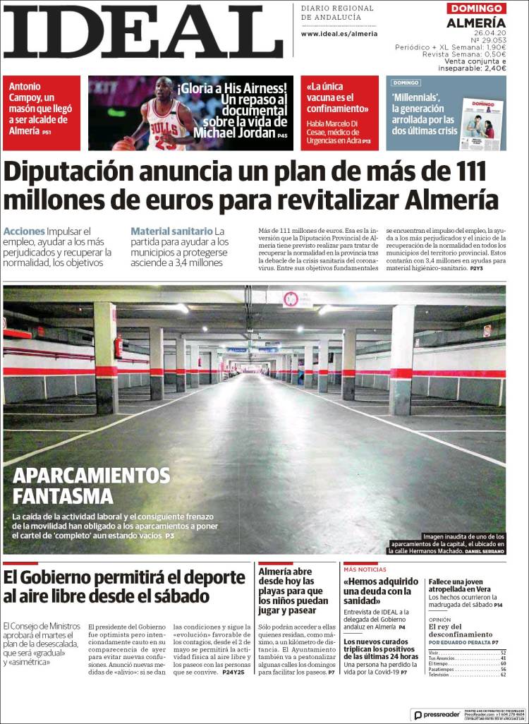 Portada de Ideal Almeria (Spain)