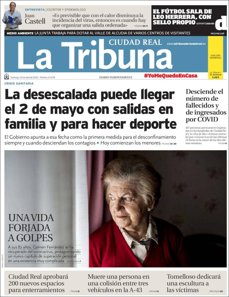 Portada de La Tribuna de Ciudad Real (Spain)