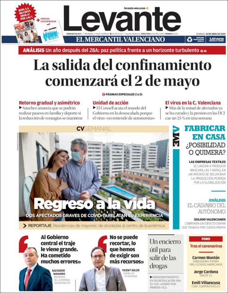 Portada de Levante (España)