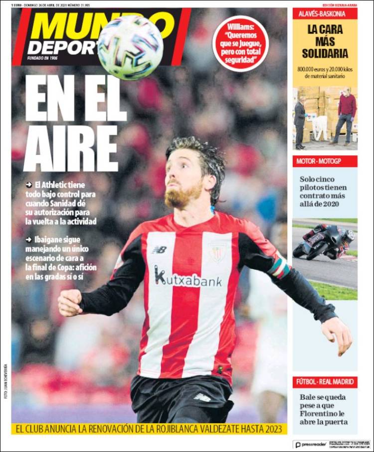 Portada de Mundo Deportivo Bizkaia (España)