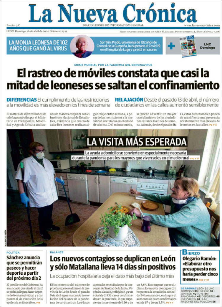 Portada de La Nueva Crónica (España)