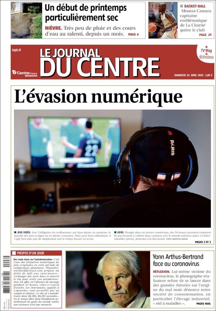 Portada de Le Journal du Centre (France)