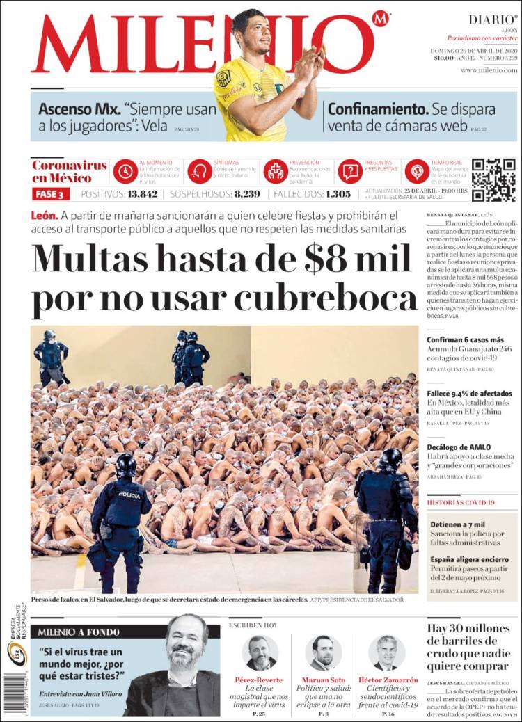 Portada de Milenio de León (M&eacute;xico)