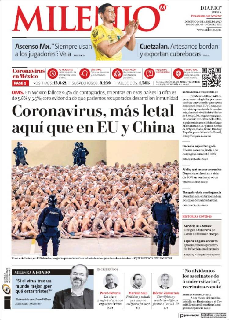 Portada de Milenio de Puebla (M&eacute;xico)