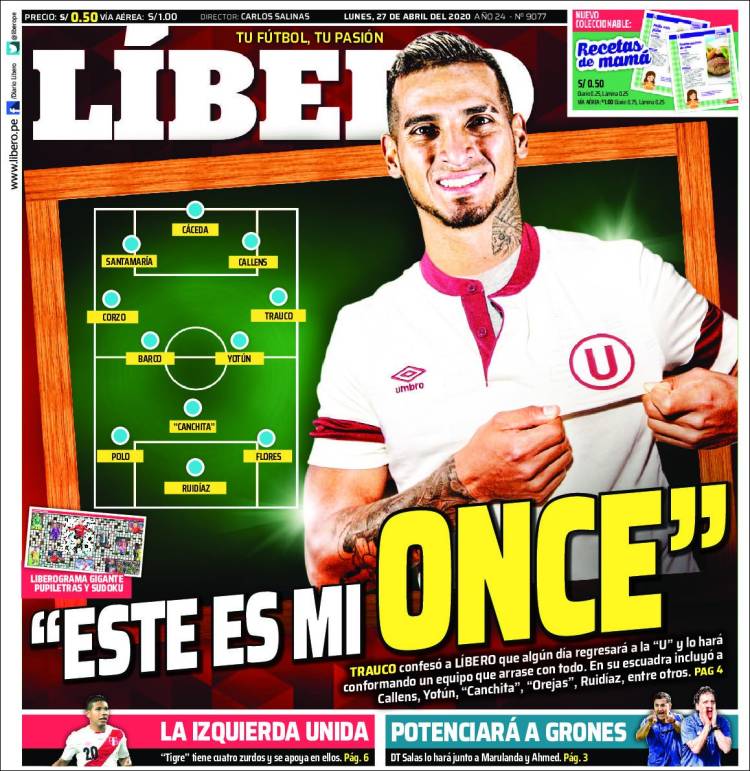 Portada de Líbero (Perú)