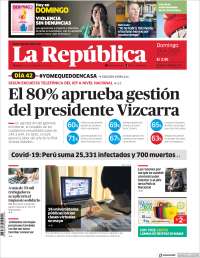 Portada de La Republica (Perú)