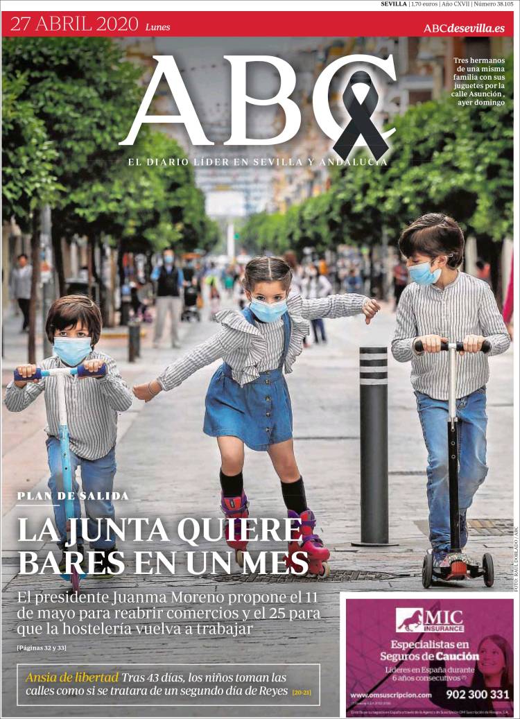 Portada de ABC - Sevilla (Spain)
