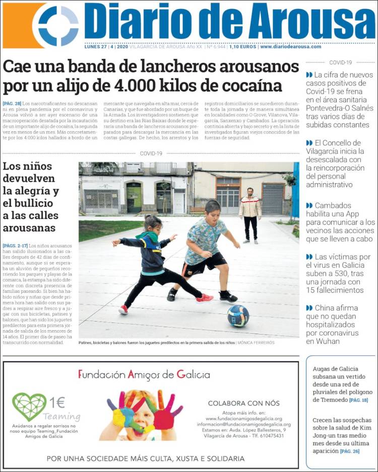 Portada de Diario de Arousa (Spain)