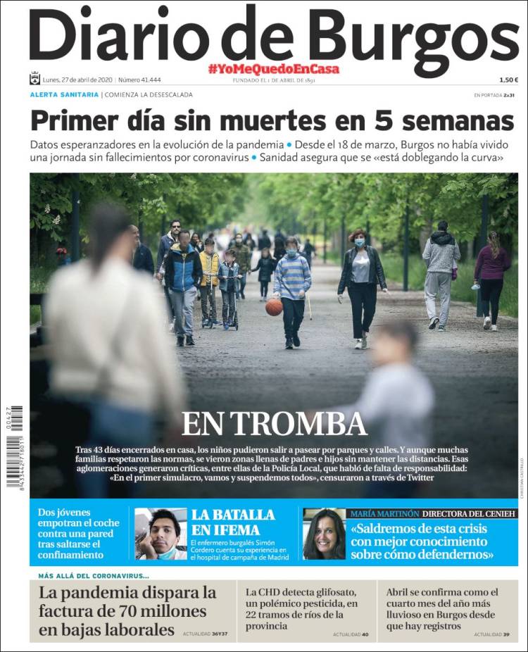 Portada de Diario de Burgos (Spain)