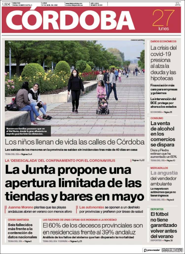Portada de Diario de Córdoba (Spain)
