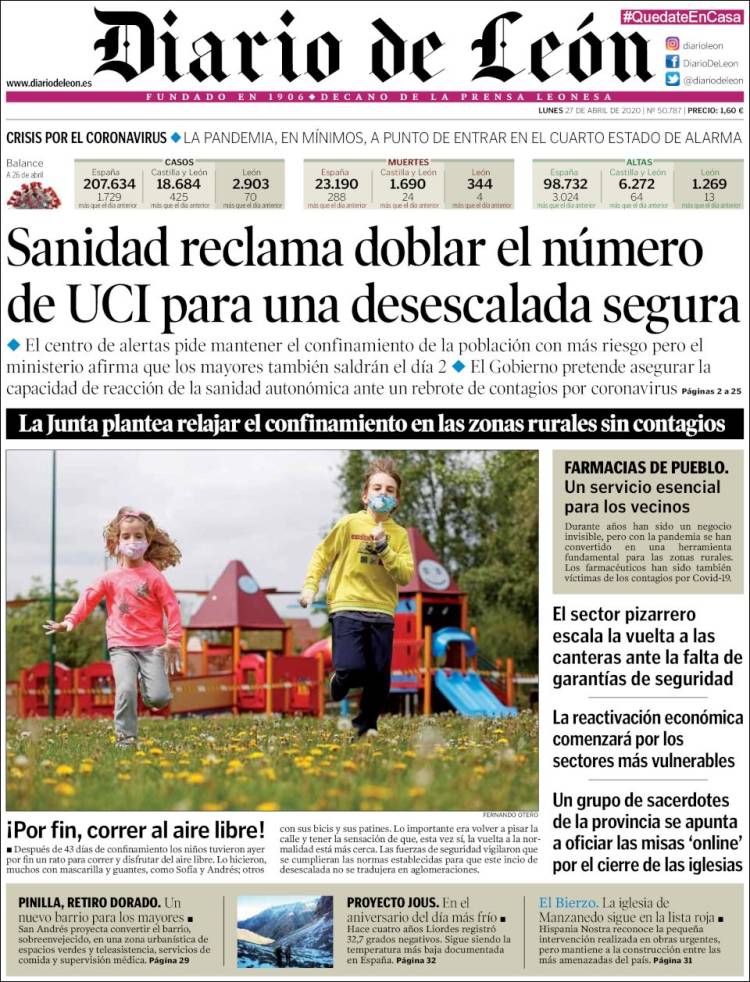 Portada de Diario de León (Spain)