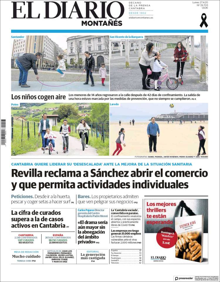 Portada de El Diario Montañés (Spain)
