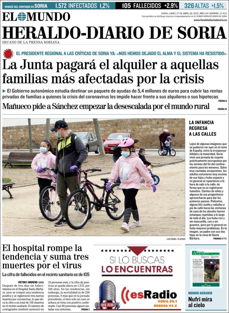 Portada de Diario de Soria (Spain)