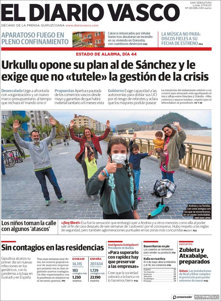 Portada de Diario Vasco (Spain)