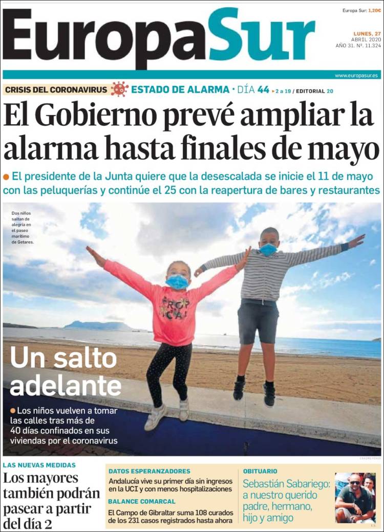 Portada de Europa Sur (Spain)