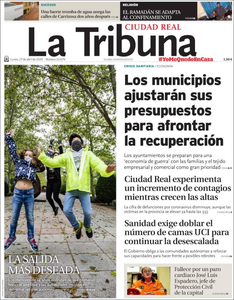 Portada de La Tribuna de Ciudad Real (Spain)