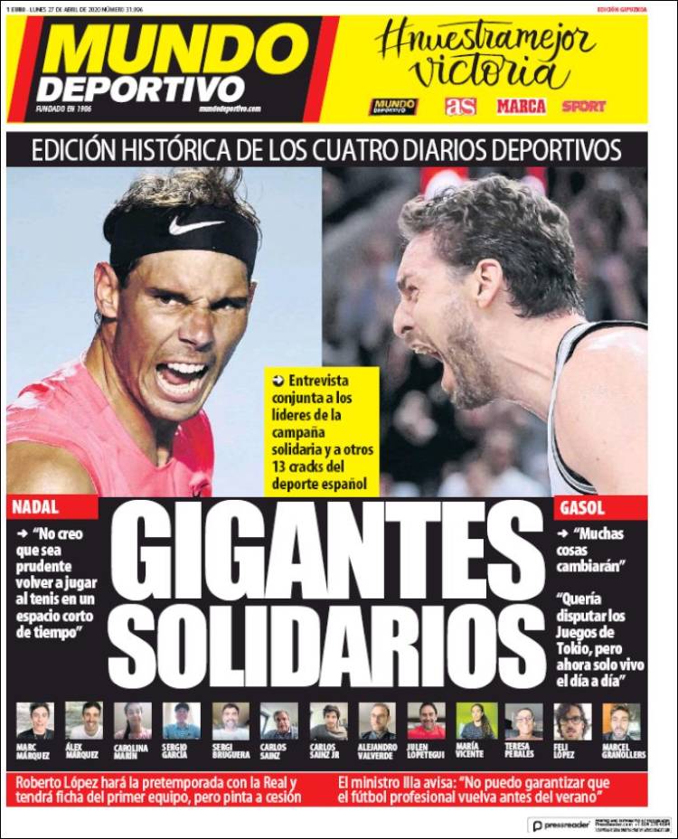 Portada de Mundo Deportivo Gipuzkoa (Spain)
