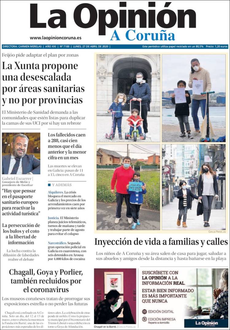 Portada de La Opinión de A Coruña (Spain)