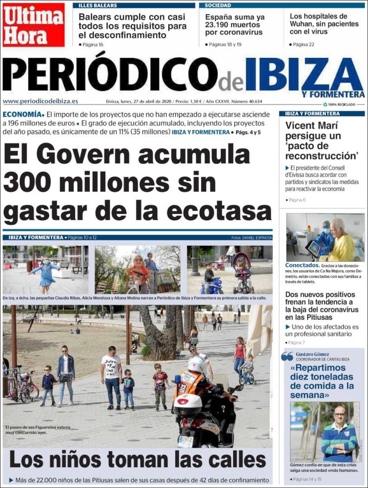Portada de Periódico de Ibiza (Spain)