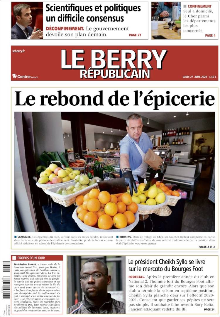 Portada de Berry Republicain (France)