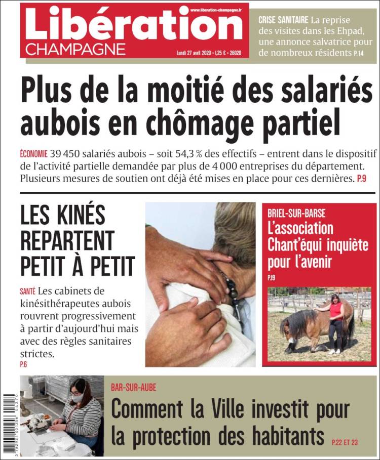 Portada de Libération Champagne (France)