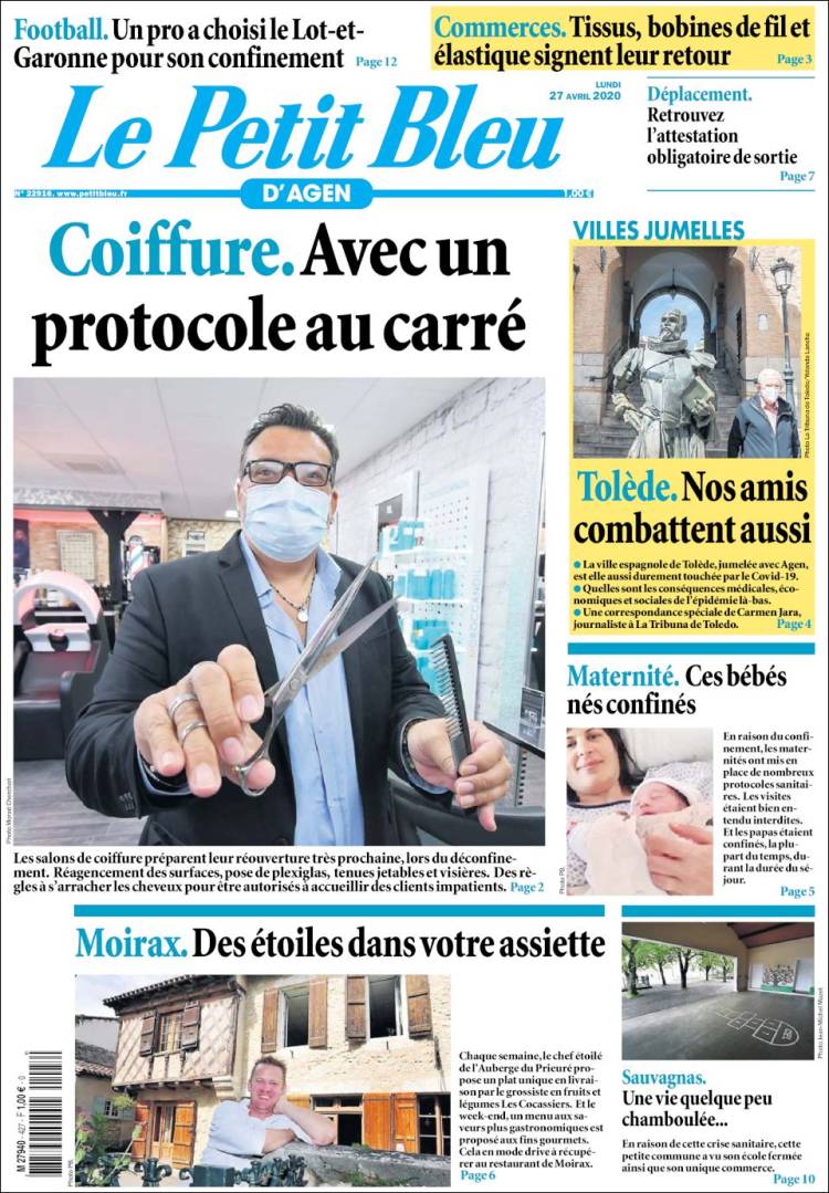 Portada de Le Petit Bleu (France)