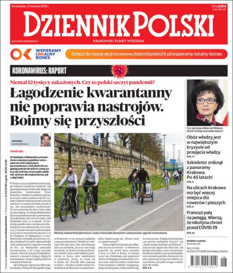 Portada de Dziennik (Polonia)