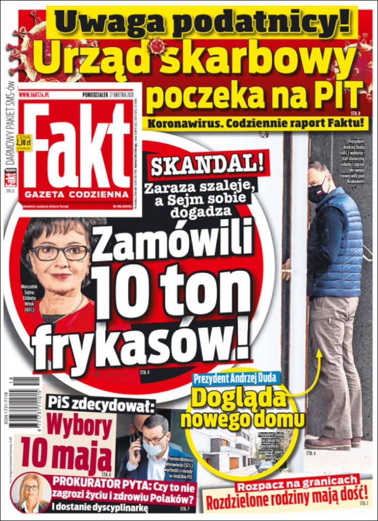 Portada de Fakt (Polonia)