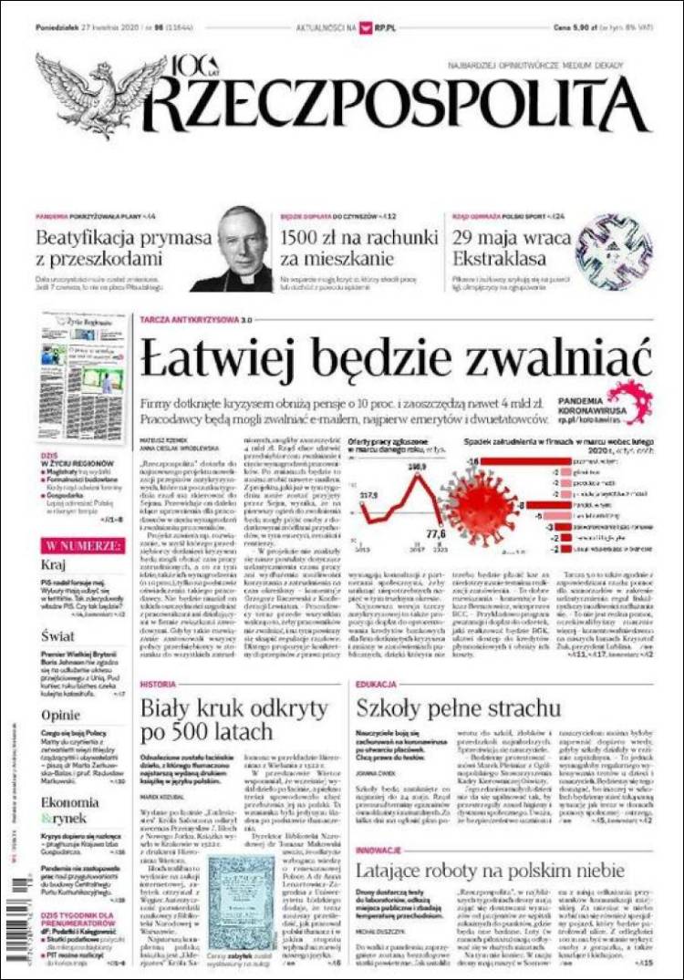 Portada de Rzeczpospolita (Polonia)